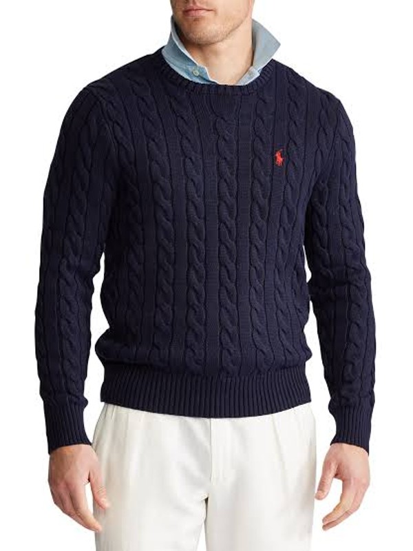 realiteit Iedereen globaal Polo Ralph Lauren Cable Knit Cotton Sweater For Men